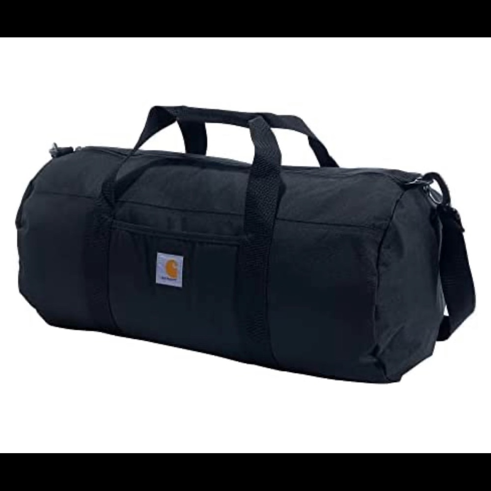 NWOT Carhartt packable duffel black with pouch